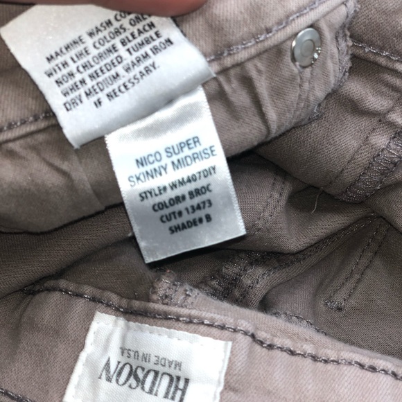 Hudson Nico Super Skinny Jeans - Picture 2 of 2